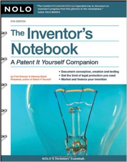 Inventor's Notebook Nolo (Click for Amazon)